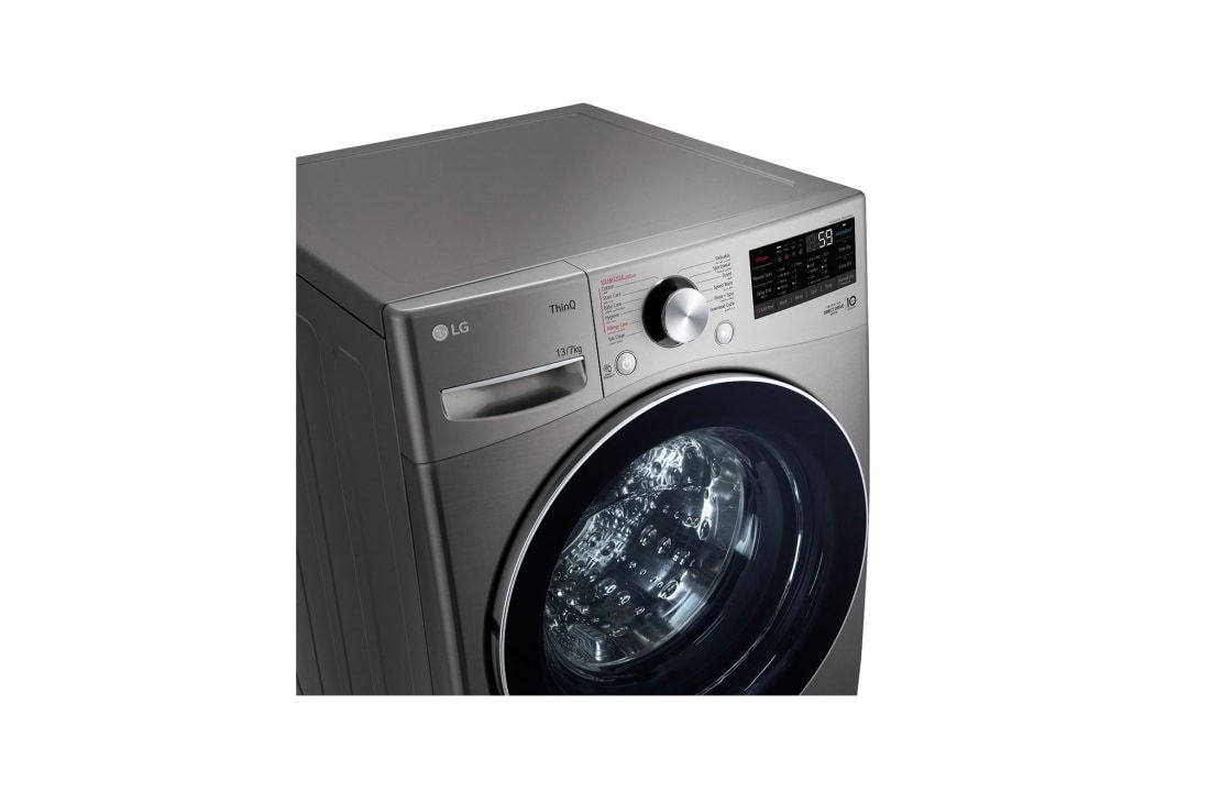 LG Front Load Washing Machine 13 Kg, Silver, WS1308XMT LG Front Load Washing Machine 13 Kg, Silver, WS1308XMT