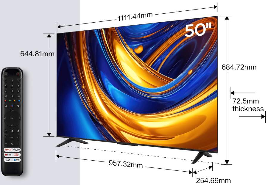 TCL Smart TV 50 inch UHD 50P61B 4K