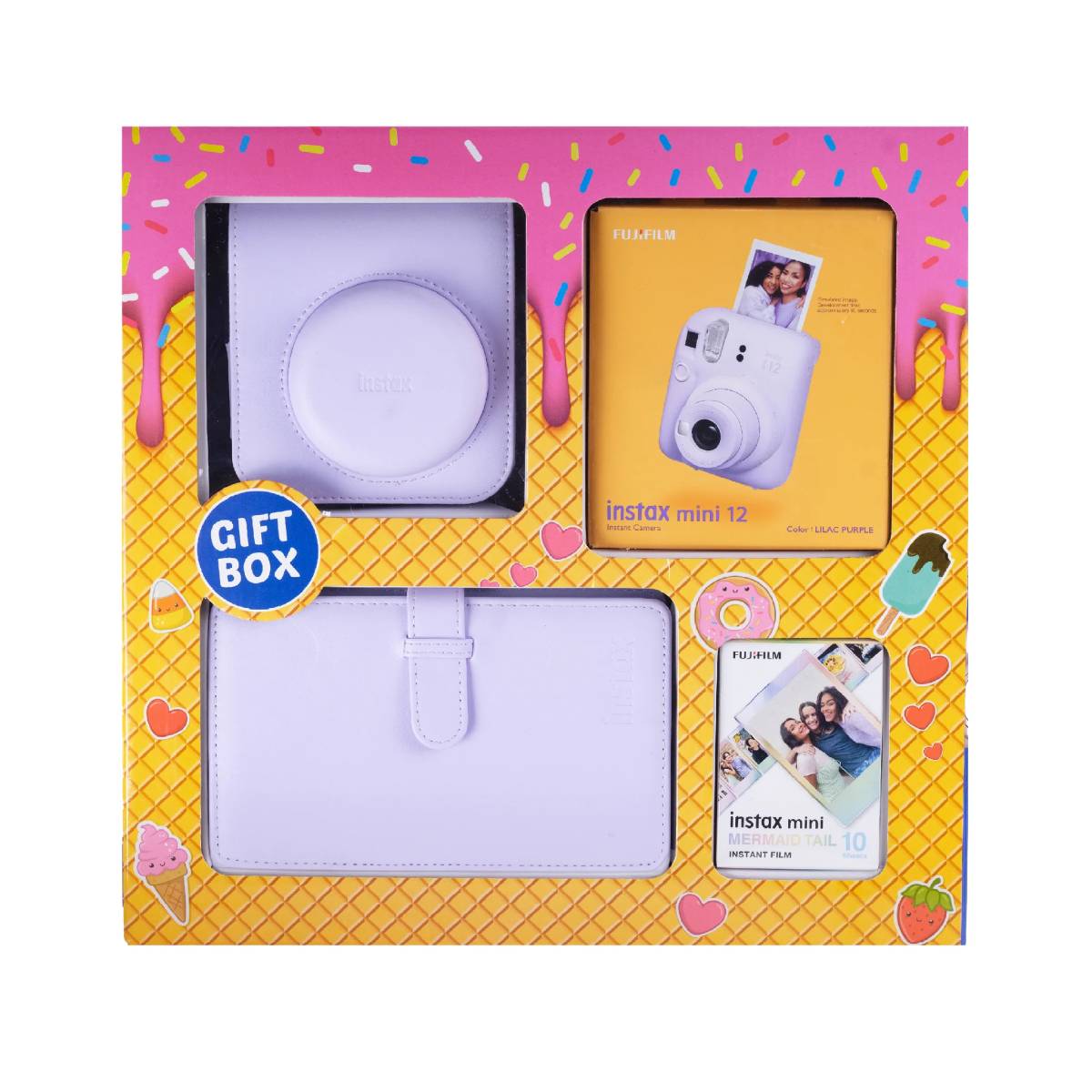 Fujifilm Instax Camera mini 12 Gift Box Lilac Purple