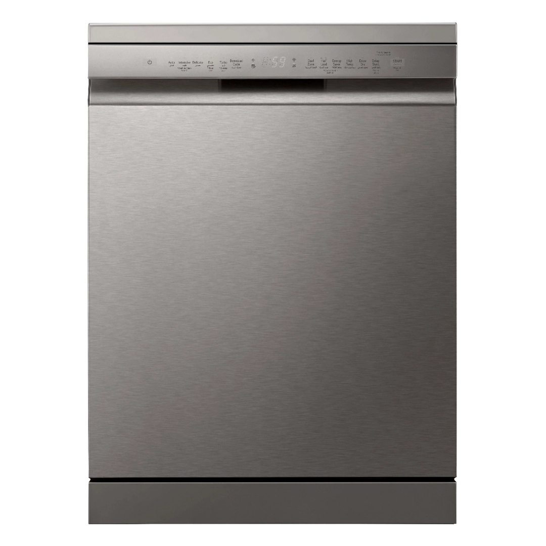 غسالة صحون LG سعة 14 مكان 9 برامج فضي DFC415FPE