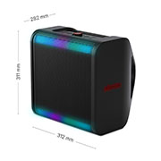 مكبر الصوت البلوتوث LG XBOOM Stage 301، اسود