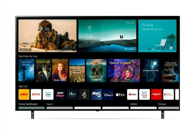 تلفزيون NanoCell من إل جي بدقة 4K حقيقية مقاس 65 بوصة من السلسلة 80، ألوان خلايا النانو،65NANO80VPA 