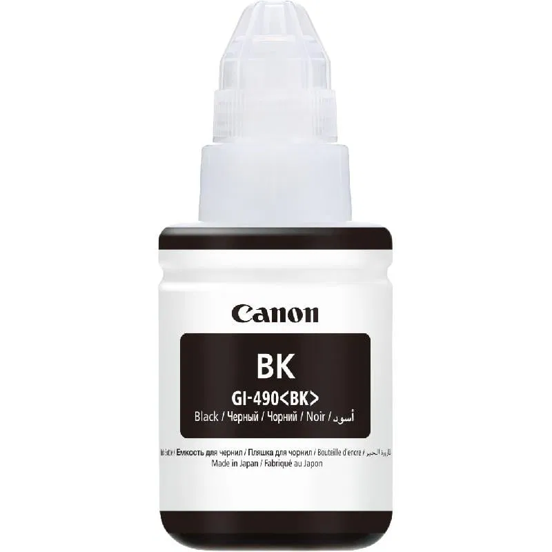 زجاجة حبر Canon GI-490 لـ G3410 باللون الأسود