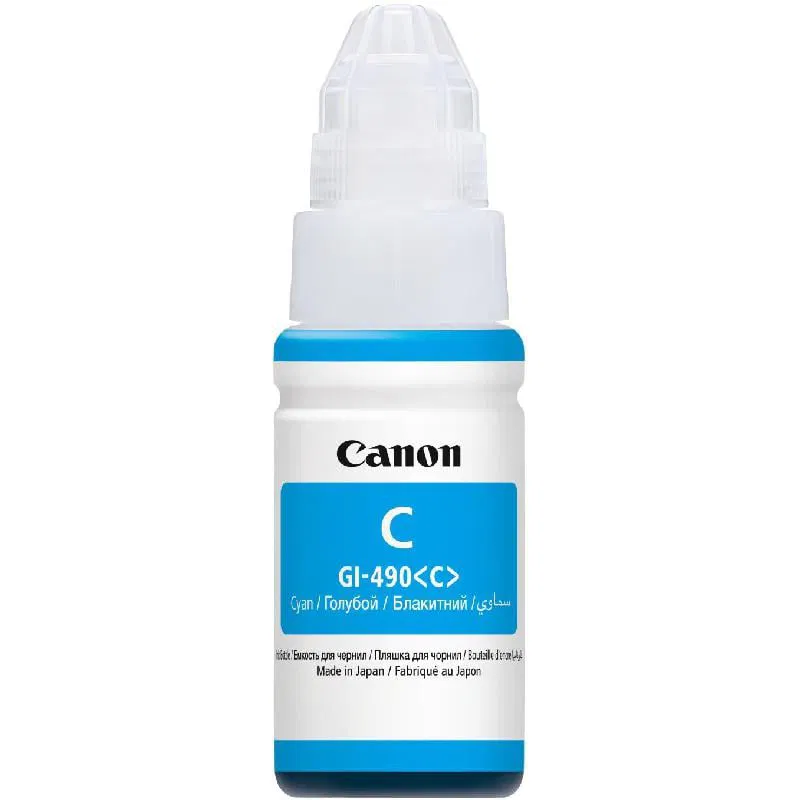 Canon GI-490 Ink Bottle for G3410 Cyan