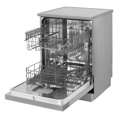 غسالة صحون LG سعة 13 مكان 8 برامج 2 رف فضي DFC811FL