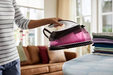 Philips PerfectCare Compact Steam generator iron 2400 Watts, 1.5 L, Burgundy, GC7842/46
