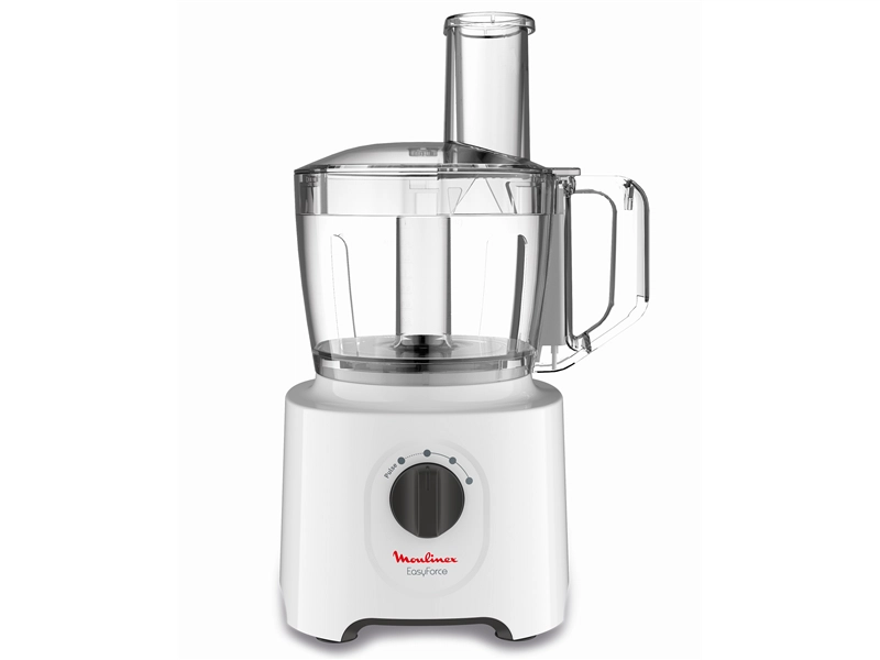 Moulinex Food Processor, Easy Force 800 Watts, 6 Attachments, + 25 different functions FP247127