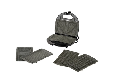 Xper Healthy grill 750 watts, granite surface, 3 * 1, black, XPST-500M