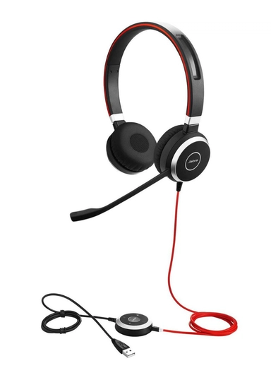  Jabra Evolve 40 HSC017 Wired headset SME Stereo Black