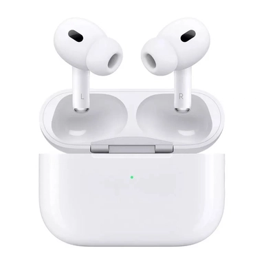 سماعات AirPods Pro الجيل الثاني مع حافظة MagSafe من النوع C باللون الأبيض