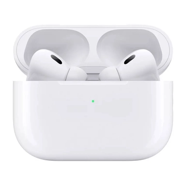 سماعات AirPods Pro الجيل الثاني مع حافظة MagSafe من النوع C باللون الأبيض