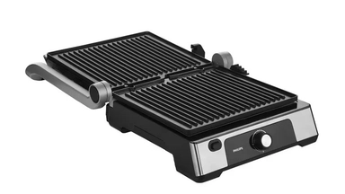 Philips Grill, 2200-1800W, Black, HD6301/90