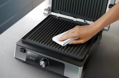 Philips Grill, 2200-1800W, Black, HD6301/90