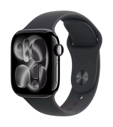 Apple Watch 11 GPS+C 42m Jet Black Alu-Black S.Band-M/L