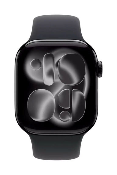 Apple Watch 11 GPS+C 42m Jet Black Alu-Black S.Band-M/L