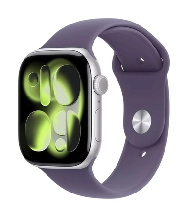 Apple Watch 11 GPS+C 46m Silv Alu-Purple Fog S.Band-M/L