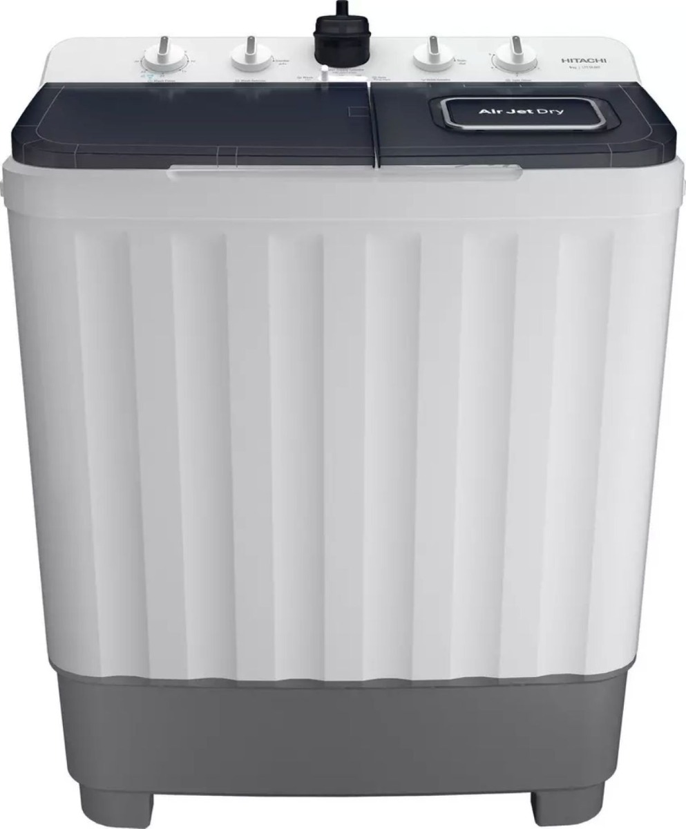 غسالة هيتاشي حوضين 9 كيلو ابيض * رمادي LTT09JWTMRG