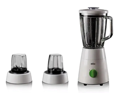Braun Blender, 500W, 1.75L, Glass White, BRJB0153WH