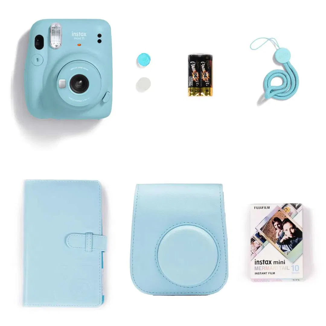 Instax Camera Mini 11 Gift Box Sky Blue
