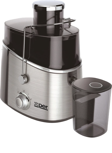 Fruit Juicer 600 Watts Two Speeds Safety System Steel - XPJU-600S