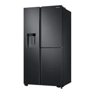 Samsung Refrigerator 3 Doors 21.2CFT, Water Dispenser, LED Light, Black Matte, RS65R5691B4C