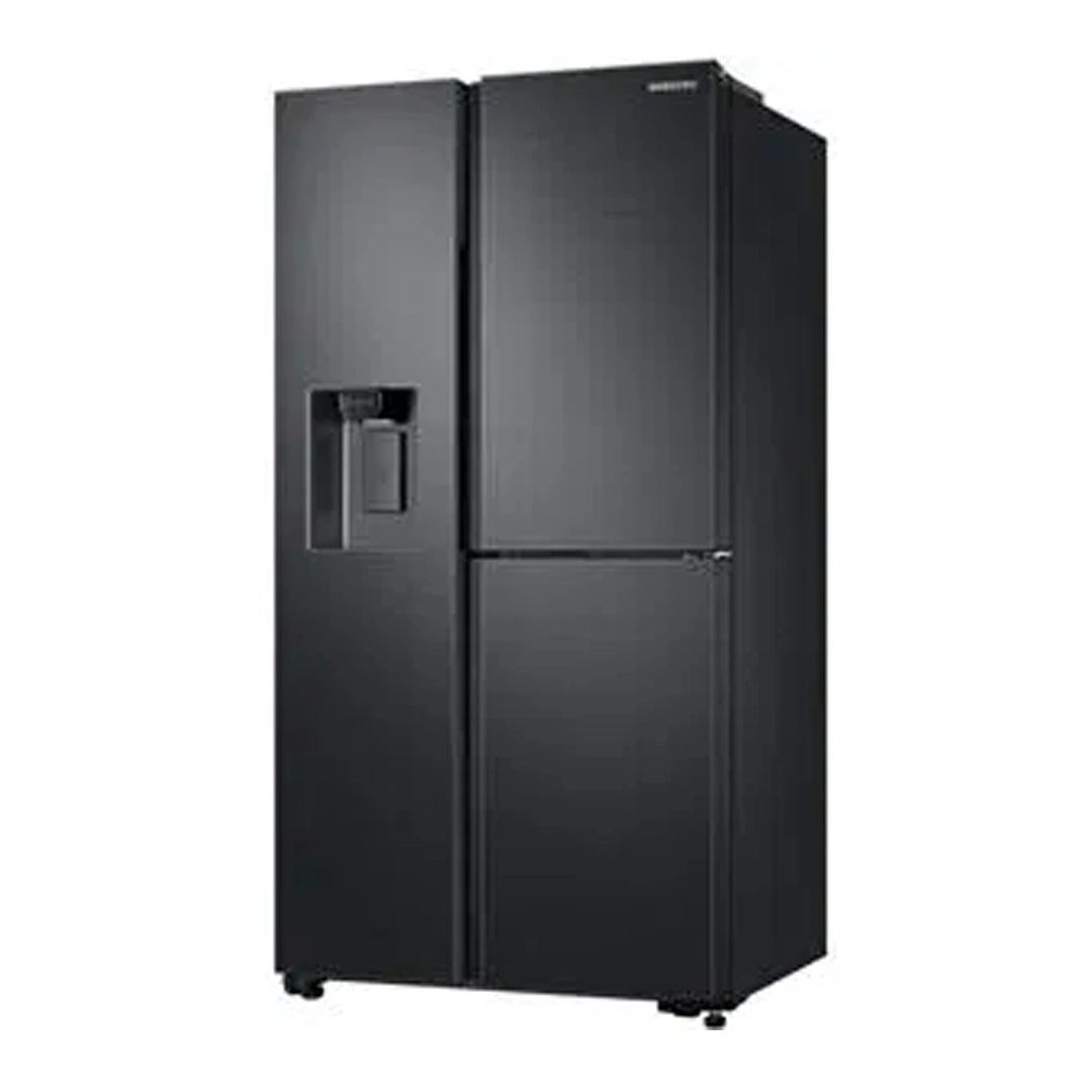 Samsung Refrigerator 3 Doors 21.2CFT, Water Dispenser, LED Light, Black Matte, RS65R5691B4C