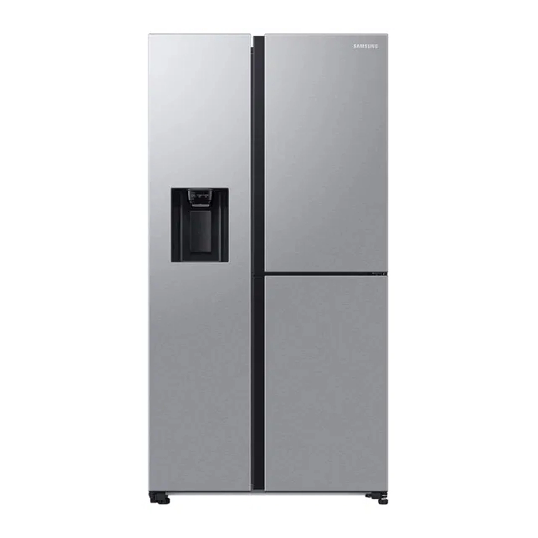 Samsung Refrigerator 3 Doors 21.3 CFT,605 liters, Water Dispenser, LED Light, silver, RH68B8841SL