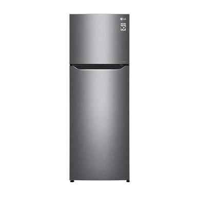 ثلاجة LG  بابين 11 قدم فضى LT12CBBDIN