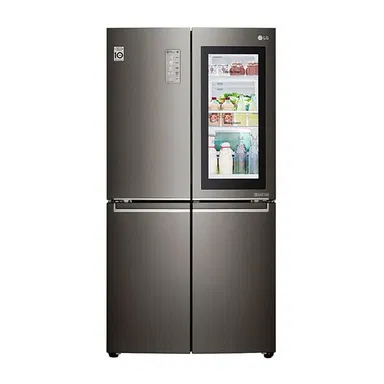 LG 26.7 cu.ft Instaview Door-In- Door Refrigerator, black, Less Cold Air Loss, M334VBMLD