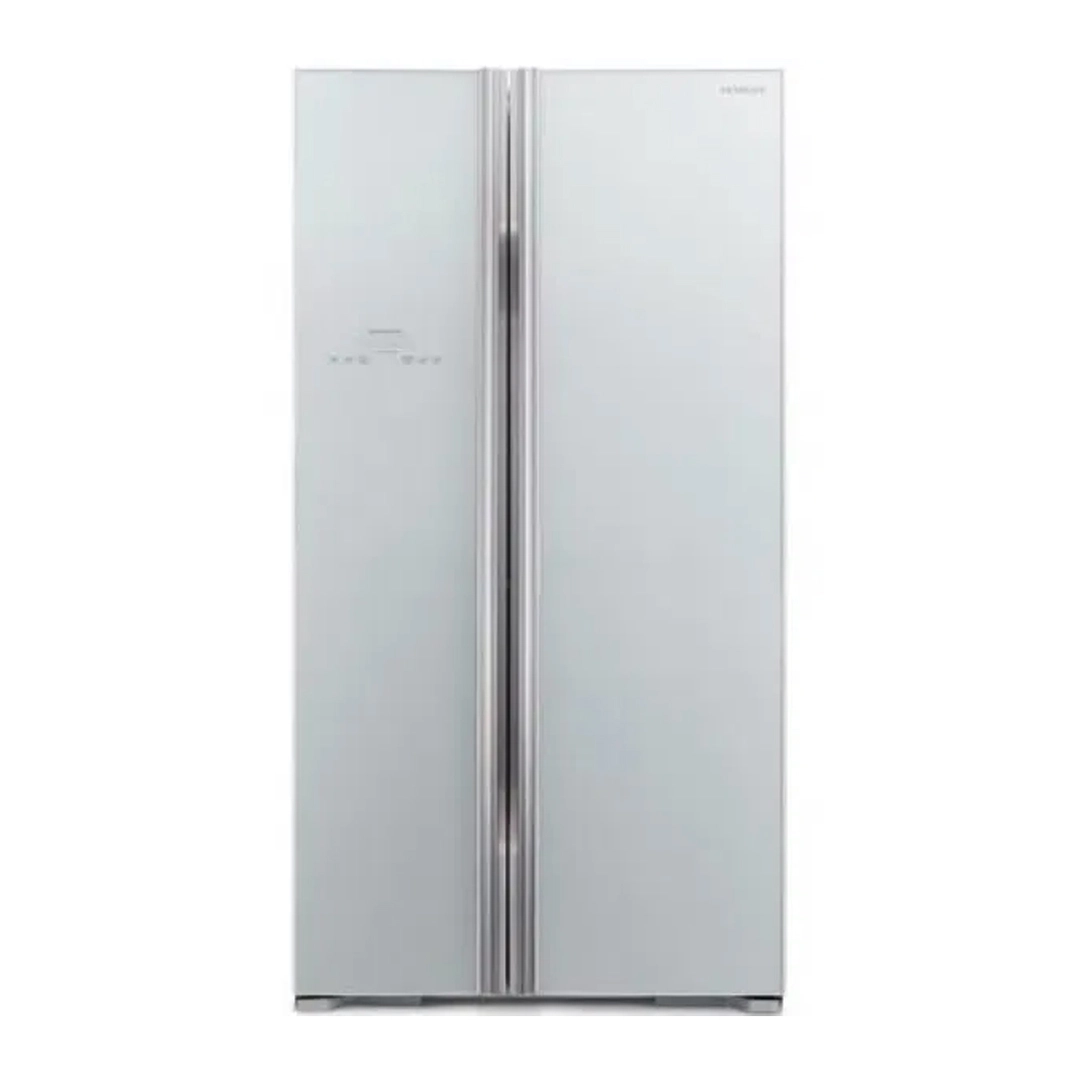 Hitachi Side by Side Refrigerator, 21.4 Cu.ft, Inverter, Glass Silver R-S800PS2 GS