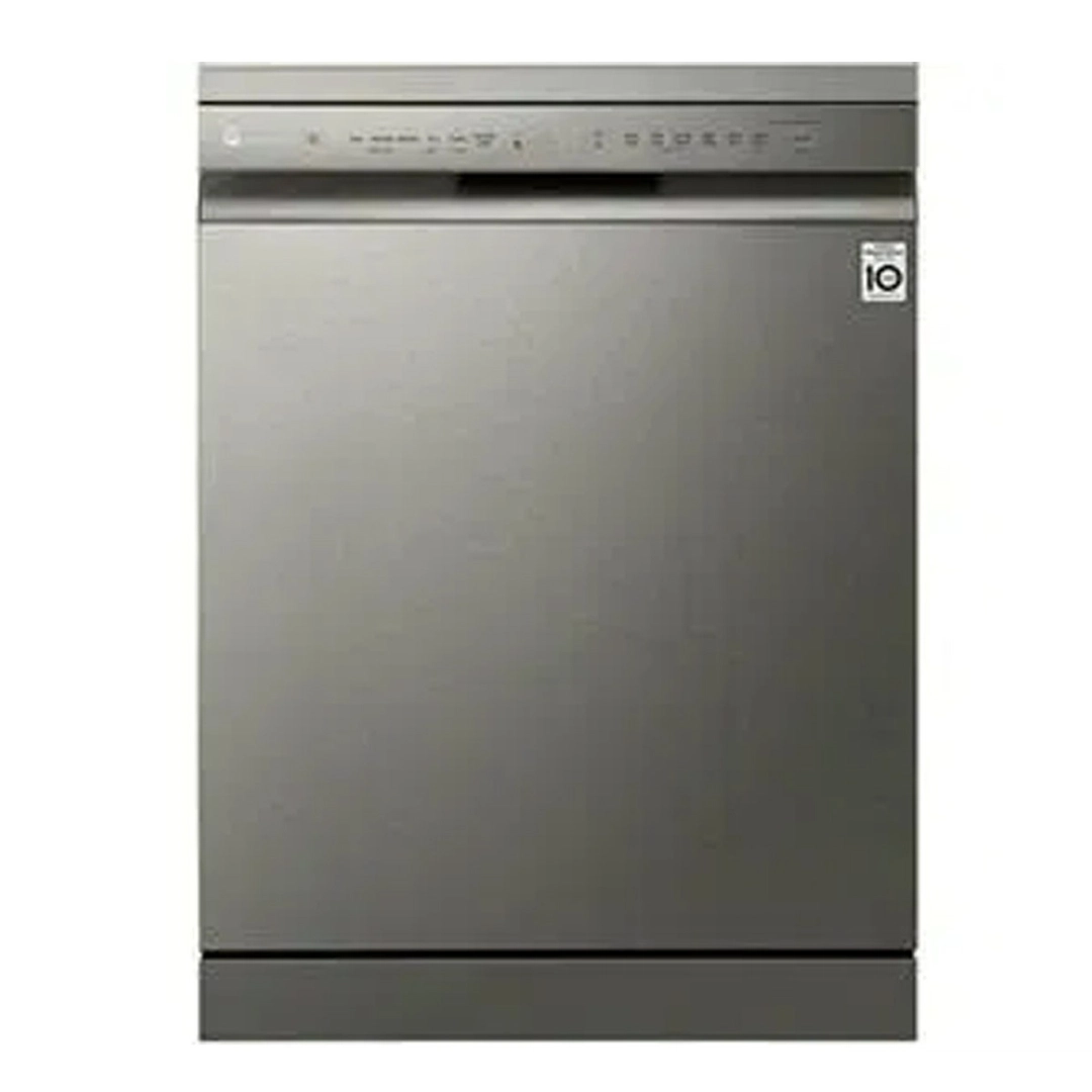 LG QuadWash™ Dishwasher, 14 Place Setting, EasyRack™ Plus, Dual Zone Wash, ThinQ, Silver - DFB415FP