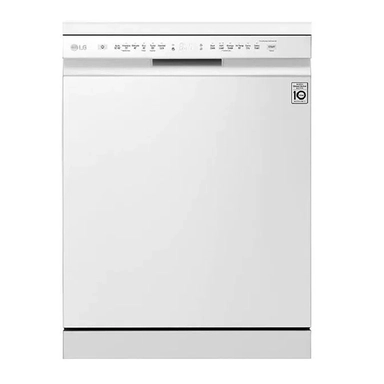 LG QuadWash™ Dishwasher, 14 Place Setting, EasyRack™ Plus, Dual Zone Wash, ThinQ, White - DFB425FW