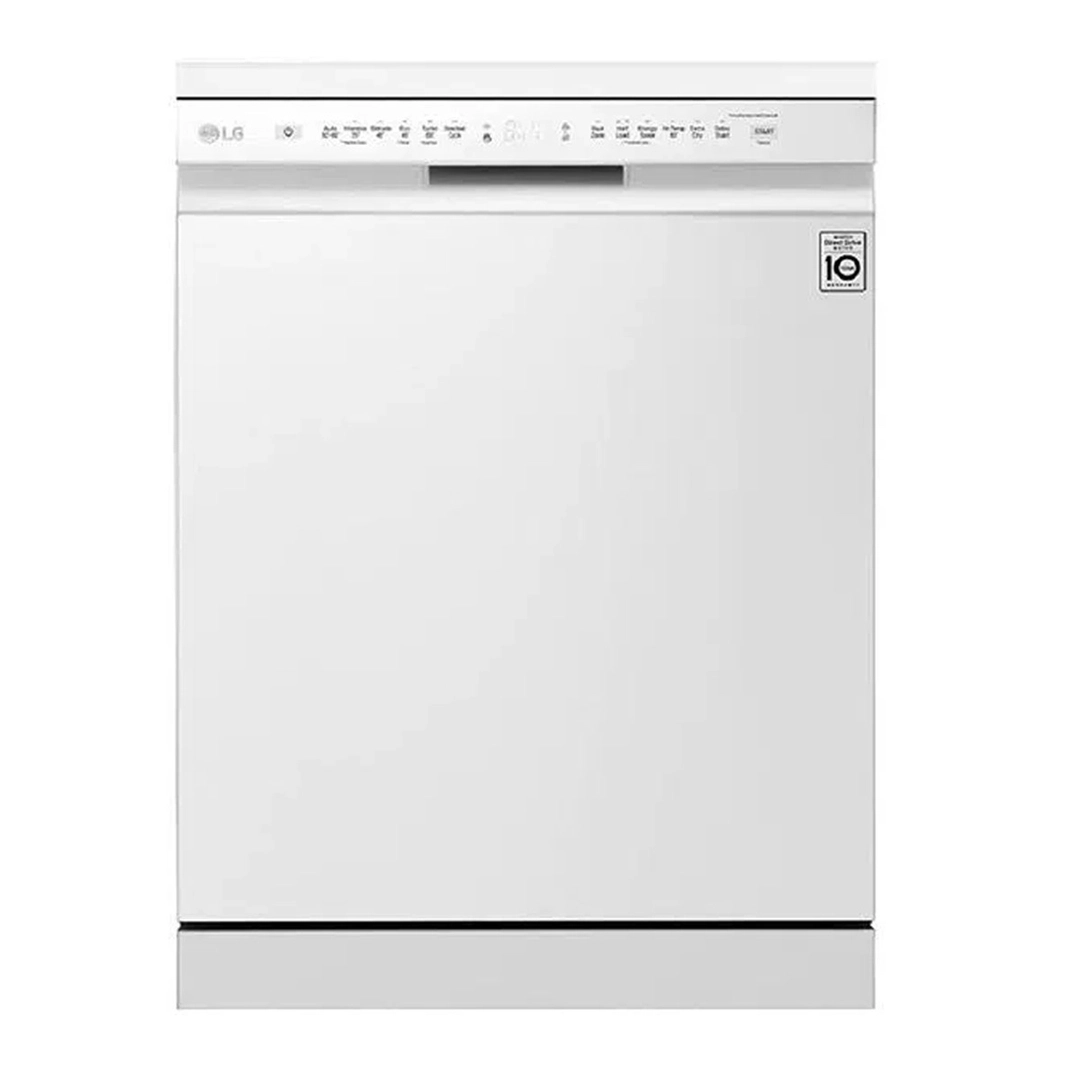 LG QuadWash™ Dishwasher, 14 Place Setting, EasyRack™ Plus, Dual Zone Wash, ThinQ, White - DFB425FW