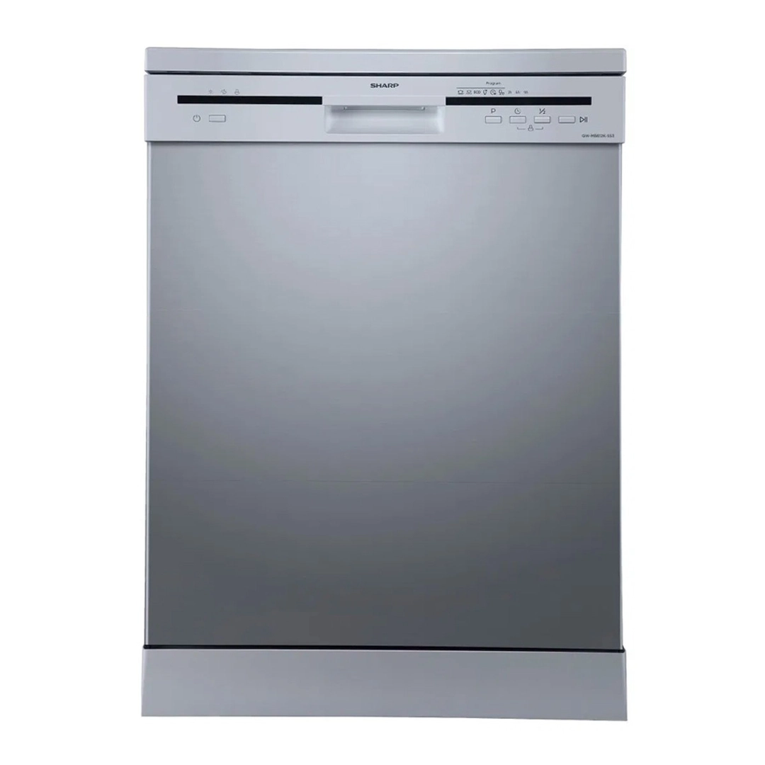 Sharp Dishwasher 12 Place 6 Programs Silver, QW-MB612K-SS3
