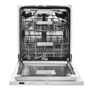 Whirlpool built-in dishwasher, 8 programs, steel, WIC3C26NPF