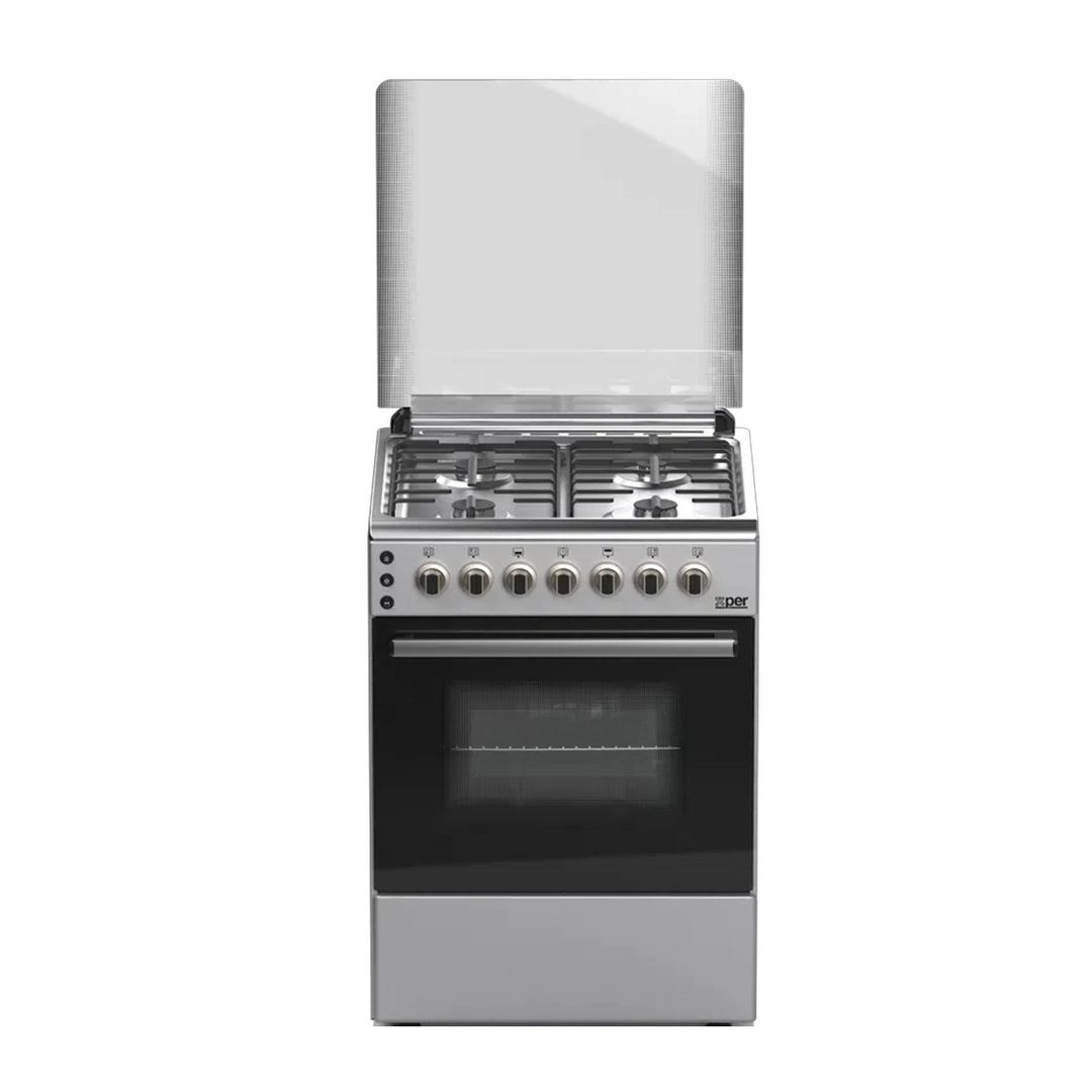 Xper gas oven 59.8 * 60.5 cm, Turkish steel, XP610GGEN