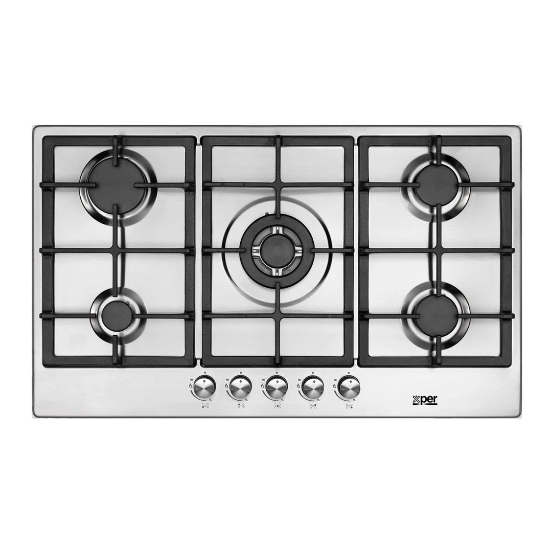 Xper  Built-in gas hob 86 cm, Turkish steel, XPBH90ENG
