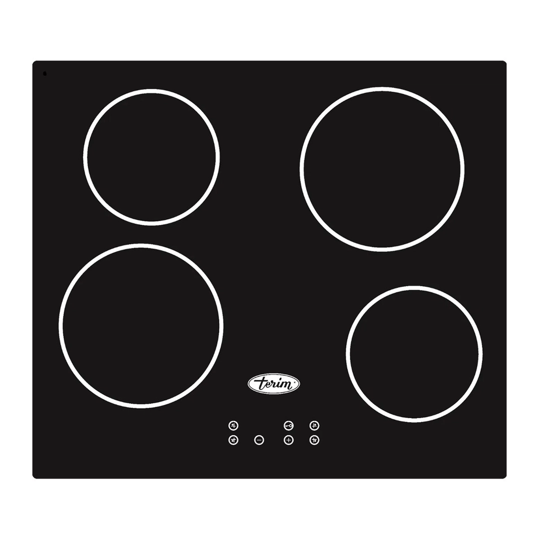 Term surface 58 cm 4 burners electric, ceramic, Portuguese, black ,TRMVCMP610ET