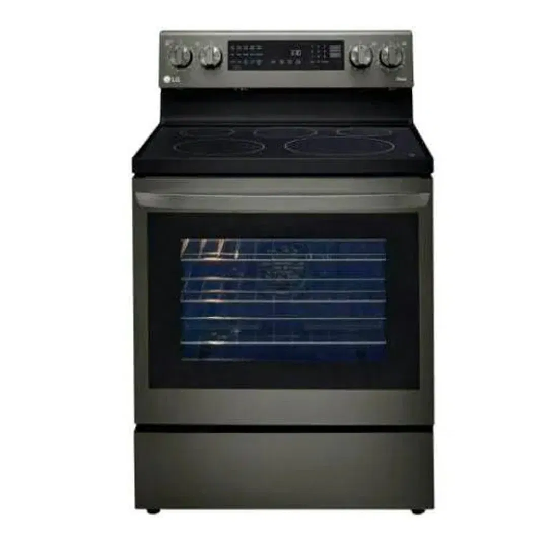 LG 6.3 cu ft. Smart Wi-Fi Enabled True Convection InstaView® Electric Oven with Air Fry, LREL6325D