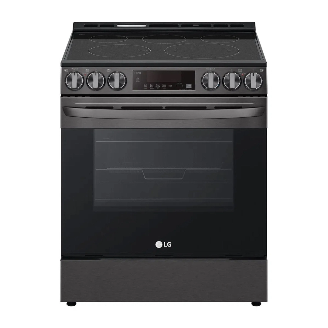 LG electric stand oven, black steel, ceramic, full safety, LSEL6333D