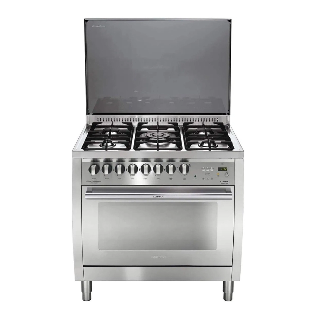 Lofra gas oven 60*90, full safety, steel, 5 cast iron burners, CSG96G2VG/CI