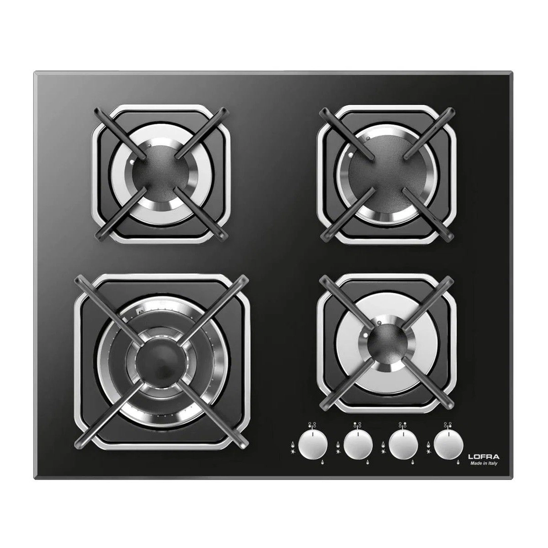 Lofra Built-in Gas Hob 60cm Black, HGN6G0/GC29