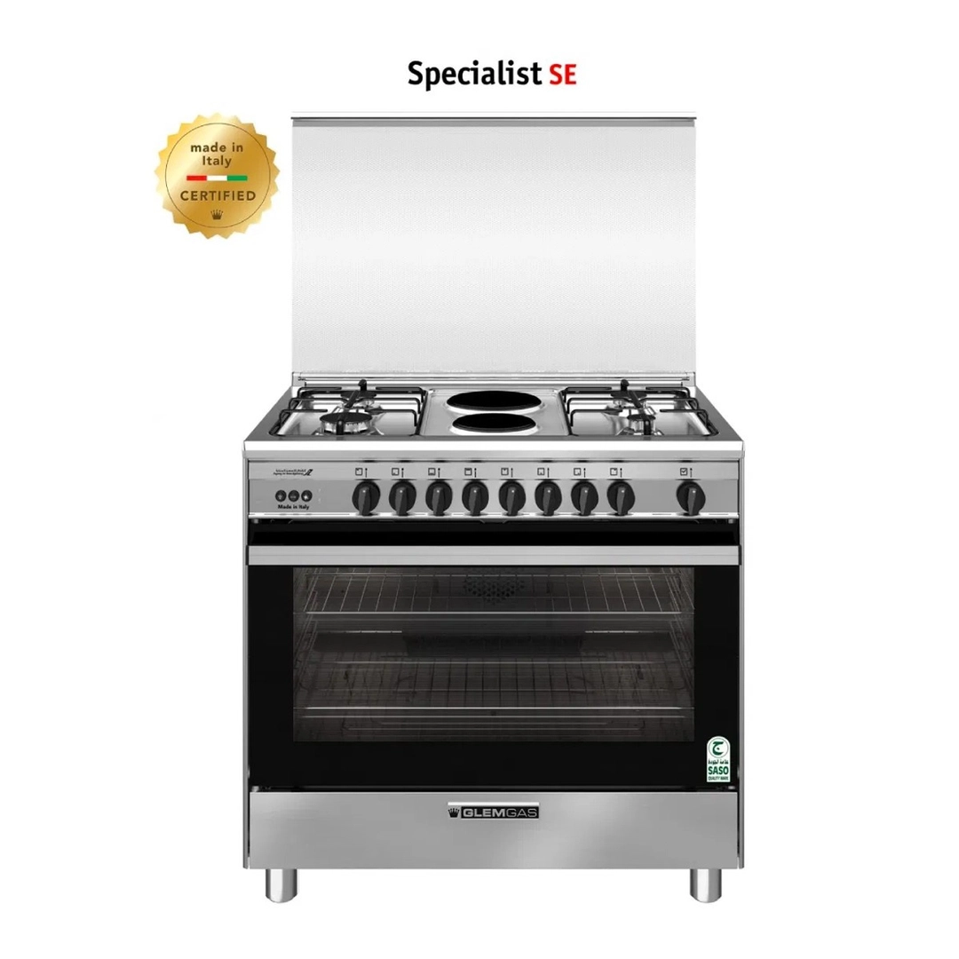 Glem Gas 60 * 90 cm. Gas / Electric Stove Steel SE966GIFS