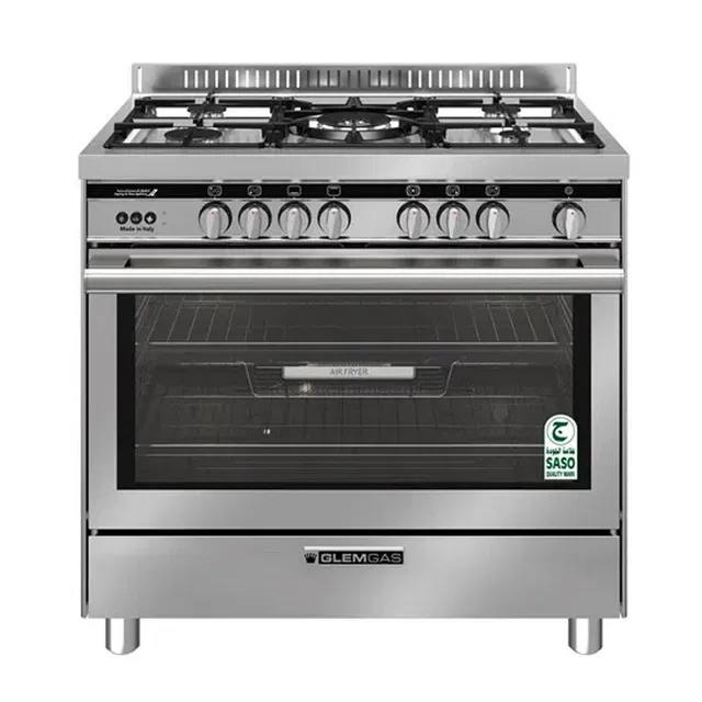 Glem gas oven, stand, 100*60 cm, full safety, steel, ST167GIFSMFAF