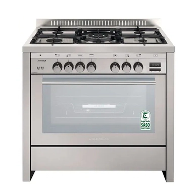 Glem gas oven, stand, 100*60 cm, full safety, steel, HT167GIFSMFAF