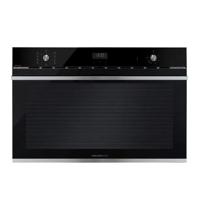 Glem gas built-in electric oven, 89.7 cm, black, full safety, GFG998IX