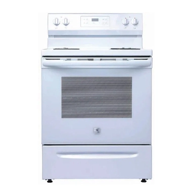 Kelvinator electric oven, 76 cm, white, 4 burners, American, VCRC3016AW