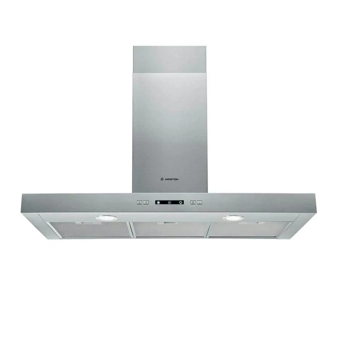 Ariston Built-In Decorative Hood, Stainless Steel, 90 cm, AHBS9.3FLLX