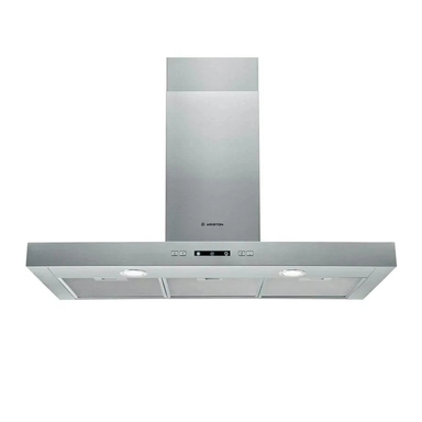 Ariston Built-In Decorative Hood, Stainless Steel, 90 cm, AHBS9.3FLLX