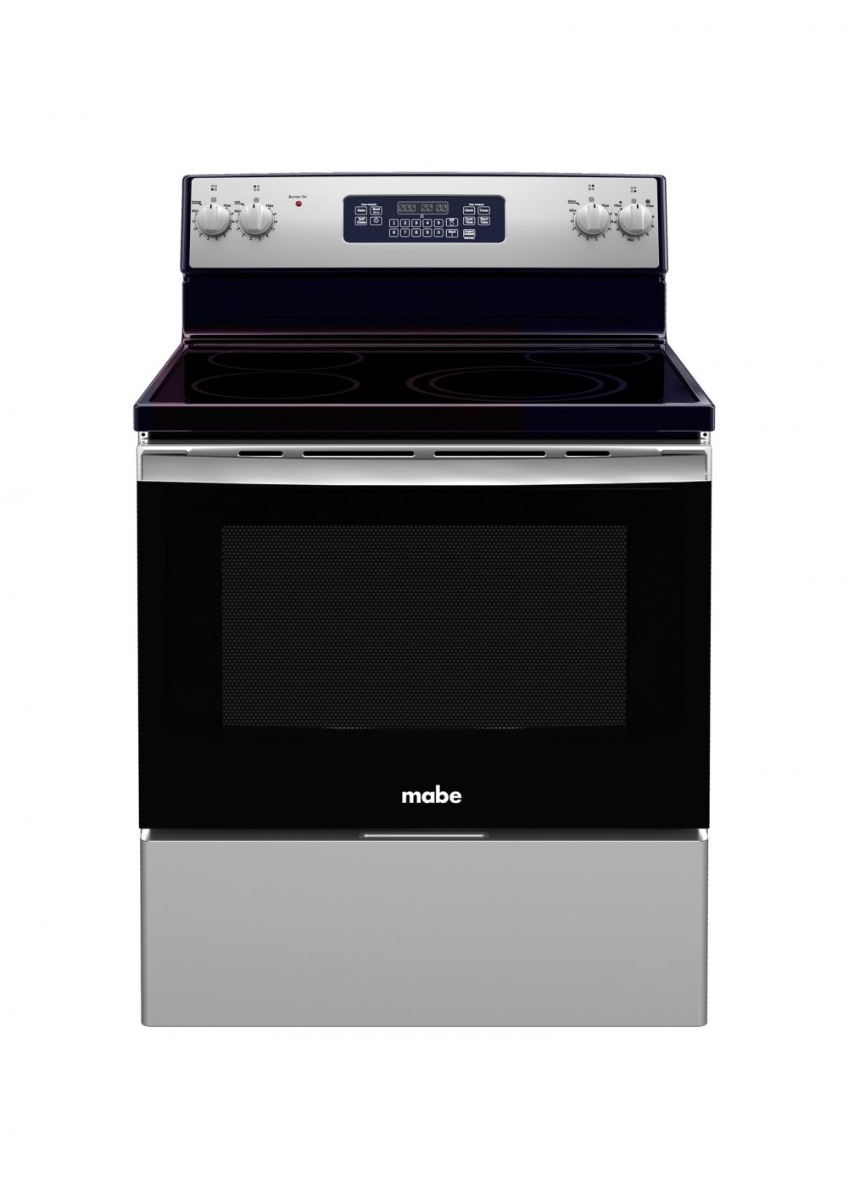 Mabe stand oven, 76 cm, steel, electric, full safety, EML735NXF0